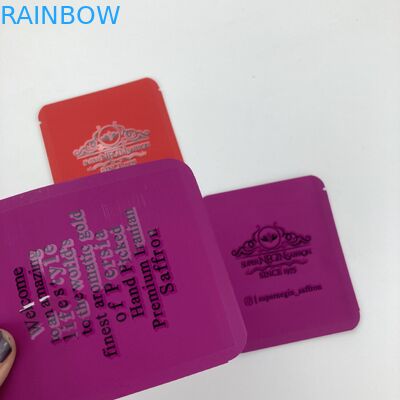 LOW MOQ 500pcs کیسه های میلار خوراکی سفارشی چاپ کیسه های فویل بسته بندی کیسه های مواد غذایی برای کروکوس زعفران خشک و چای