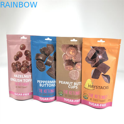 CMYK 110mic Zipper Stand Up Pouch Edibles Canp Child Proof کیف های Mylar