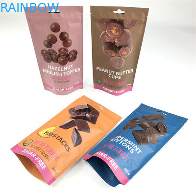 CMYK 110mic Zipper Stand Up Pouch Edibles Canp Child Proof کیف های Mylar