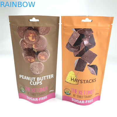 CMYK 110mic Zipper Stand Up Pouch Edibles Canp Child Proof کیف های Mylar