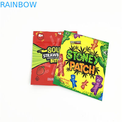 SGS 120mic Gravure Mylar Packaging Bag Edible Flavour Sour Bets CMYK Pantone