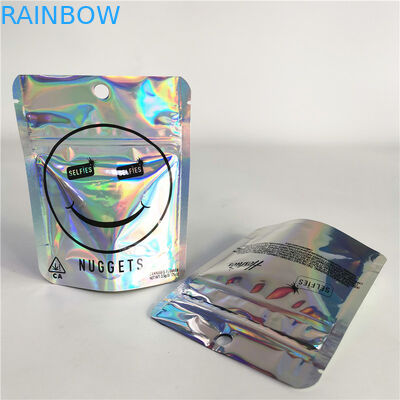 کیسه زیپ 3.5 گرم Cbd گیاهی بسته بندی مات براق 12C VMPET Cbd زیپ