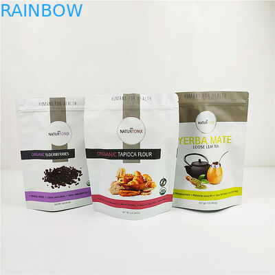 کیسه های هولوگرام ایستاده روکش دار 120mic کیسه های بسته بندی پلاستیکی VMPET MOPP