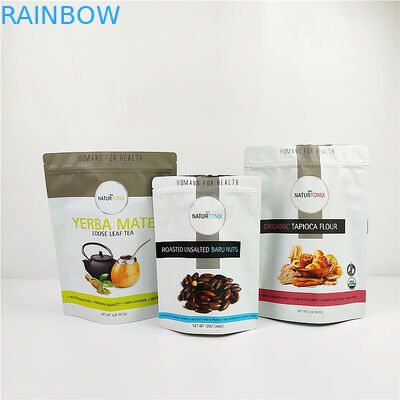 کیسه پلاستیکی فویل آلومینیومی درجه 120mic SGS CMYK چاپ گراور