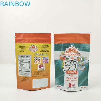 کیسه زیپ مات Doypack 0.7c Al Stand up Zip Compostable برای میان وعده Bolsa