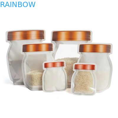 کیسه های شیشه ای میسون برای دانه های CBD کیسه های بسته بندی نامنظم برگ های THC ایندیکا با زیپ CBD Flower Gummies