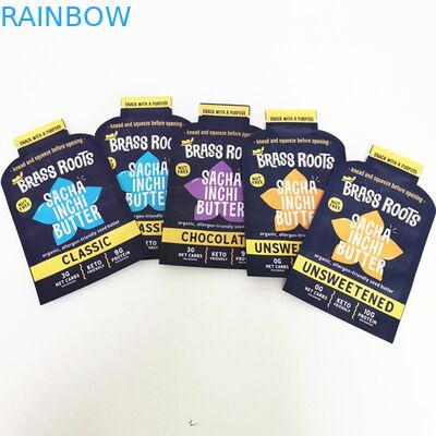 چاپ دیجیتال شکل سفارشی کیسه روغن نارگیل مایلار کیسه غذای تخت کیسه آب نبات برای علف های هرز