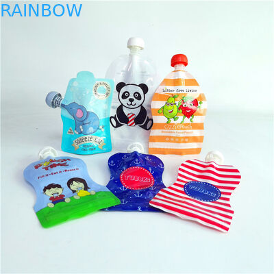 عمده فروشی کیسه دهانه ضد مایع پلاستیکی کیسه مایلار برای مایع آبمیوه بسته بندی کیسه مواد غذایی بسته بندی کیسه های مایلار شکل