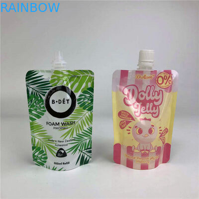 کیسه ایستاده مایع 1 لیتری با چاپ مات کیسه خروجی روغن دانه شخصی سفارشی