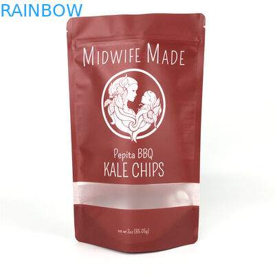 کیسه بسته بندی مواد غذایی آلومینیومی با جلوه مات پلاستیکی لمینت ایستاده چای مخلوط سبزیجات کیسه کیسه ای برای چیپس