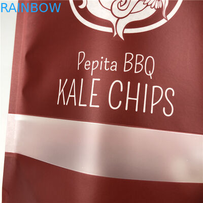 کیسه بسته بندی مواد غذایی آلومینیومی با جلوه مات پلاستیکی لمینت ایستاده چای مخلوط سبزیجات کیسه کیسه ای برای چیپس