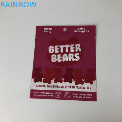 کیسه‌های بسته‌بندی زیست تخریب‌پذیر کوکی خوراکی CBD THC Gummies.