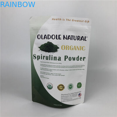 تراشه های چاپ سفارشی کیسه های کاغذی با قفل زیپی کیسه های ایستاده