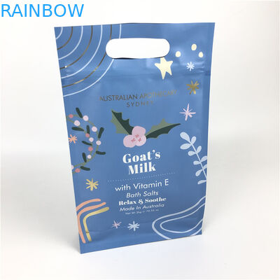 زیپ قفل کف تخت کیسه های کف تخت با دسته برای بسته بندی اسکراب بدن