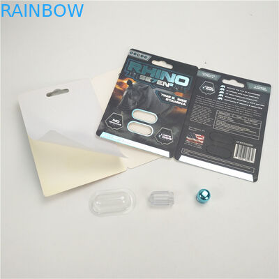 قرص های تقویت کننده مردانه کارت پلنگ سه بعدی 200 میکروفون چاپ UV با نمایشگر UV