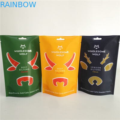 MOPP Childproof Mylar Bag Biltong Beef Jerky بسته بندی 110 میکرون