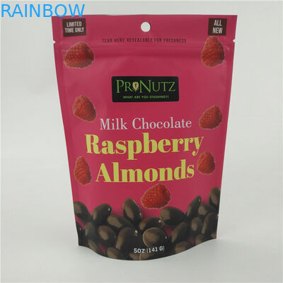 کیسه پلاستیکی خوراکی VMPET CMYK با مهر و موم حرارتی آجیل شکلاتی چیپس 1.2C