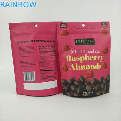 کیسه پلاستیکی خوراکی VMPET CMYK با مهر و موم حرارتی آجیل شکلاتی چیپس 1.2C