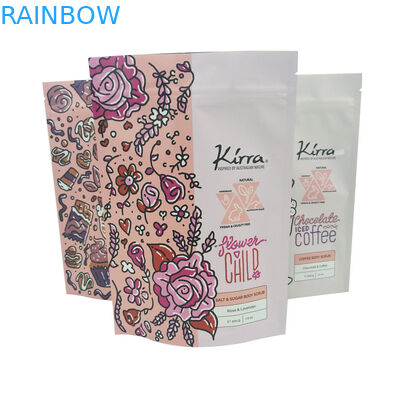 کیسه بسته بندی آرایشی و بهداشتی 10C CMYK MOPP VMPET اسکراب بدن شکلاتی موکا