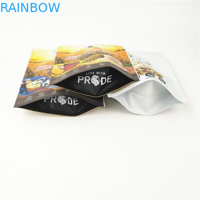 CMYK CPP Resealable Mylar Bag Frosted Stand Up Doypack Zipper 120mic MOPP