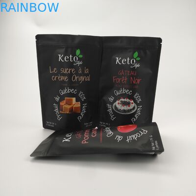 کیسه زیپ پلاستیکی CMYK VMPET خود آب بندی 110 میکرون AL CPP خوراکی مایلار کیسه