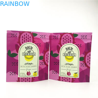 MOPP کیسه ایستاده پلاستیکی VMPET CMYK با چیپس های میوه ای شاداب زیپلاک