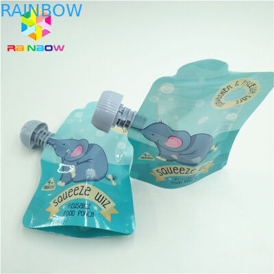 کیسه ایستاده پلاستیکی 1.2C VMPET 200mic MOPP CMYK Doypack با زیپ