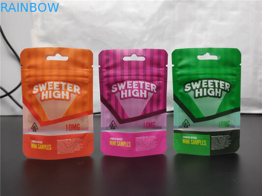 CBD Candy food Stand up mylar bag بسته بندی پلاستیکی ضد بو