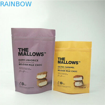 اسنک شیر شکلات کاغذ کرافت کیسه ایستاده چند لایه MOPP PET PE