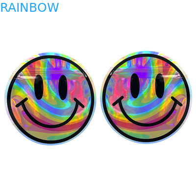 کیسه های دایره ای گرد 3.5 گرمی فویل آلومینیومی مایلار دارای شکل نامنظم ضد بو