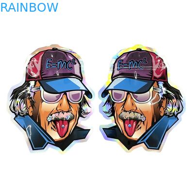 مینی کیسه های Soft Touch Foil Mylar Die Cut گرد شکل با زیپلاک