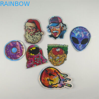 کیسه های زیپ دار کانابیس Gummies Jolly Cannabis Die Cut Shape 7g