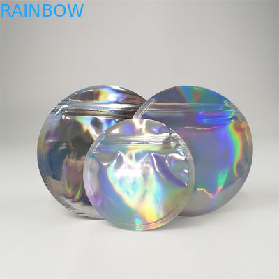 چاپ سفارشی کیسه های پلاستیکی گرد شکل خوراکی بسته بندی 3.5 گرم 7 گرم