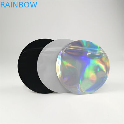 چاپ سفارشی کیسه های پلاستیکی گرد شکل خوراکی بسته بندی 3.5 گرم 7 گرم