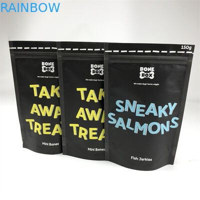 کیسه های پلاستیکی چاپ شده CMYK بسته بندی کیسه غذای سگ کاغذ کرافت