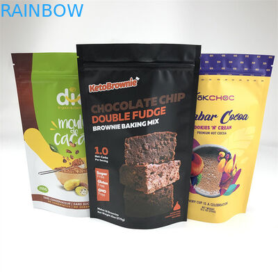 کیسه پلاستیکی کیسه پلاستیکی فویل آلومینیومی زیپ قفل درجه غذا با زیپ