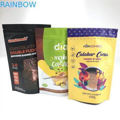 کیسه پلاستیکی کیسه پلاستیکی فویل آلومینیومی زیپ قفل درجه غذا با زیپ