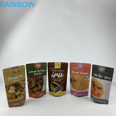 کیسه بسته بندی توتون و تنباکو Stand Up Doypack Hot Seal Packet Zipper with Logo