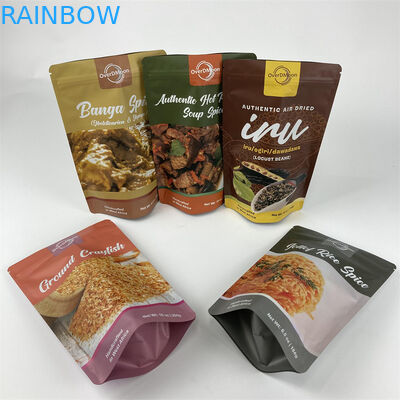 کیسه بسته بندی توتون و تنباکو Stand Up Doypack Hot Seal Packet Zipper with Logo