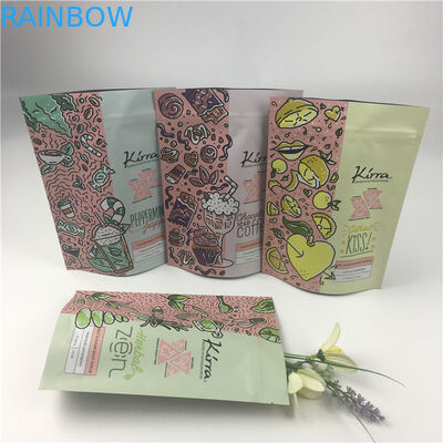 فویل آلومینیومی Doypack کیسه های بسته بندی مواد غذایی چای ضد بو با زیپ