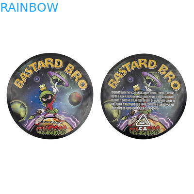 کیسه بسته بندی فویل مایلار دایره ترکیبی دایره کات دار ضد بو 3.5 گرم