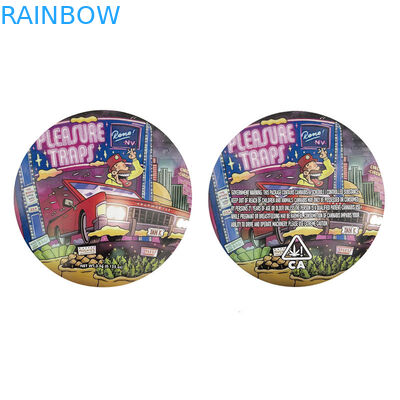 کیسه بسته بندی فویل مایلار دایره ترکیبی دایره کات دار ضد بو 3.5 گرم