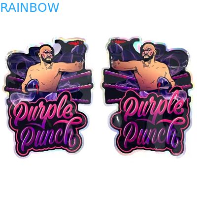 کیسه آب نبات دایره ای نامنظم دای کات با شکل سفارشی کیسه مایلار 3.5G 7G