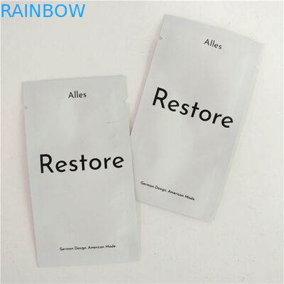 لوازم آرایشی مهر و موم شده حرارتی نمونه بسته بندی ساشه کیسه مسطح مایلار فویل 3 طرف کیسه مهر و موم