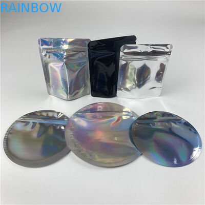 کیسه زیپ دار پایه گرد پلاستیکی Runtz Edibles Die Cut Shaped Mylar Bag 3.5g