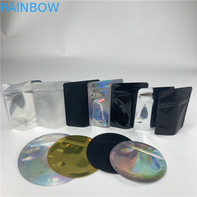 کیسه زیپ دار پایه گرد پلاستیکی Runtz Edibles Die Cut Shaped Mylar Bag 3.5g