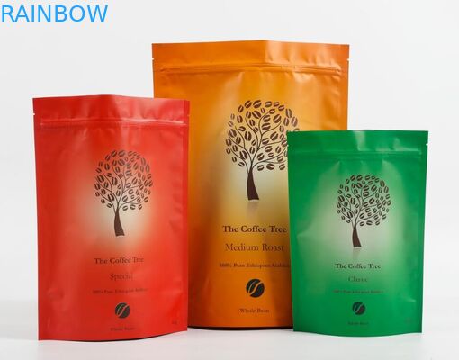 Soft Touch Stand Up Doypack کیسه اسنک کوکی بسته بندی کیسه کنفی با زیپ