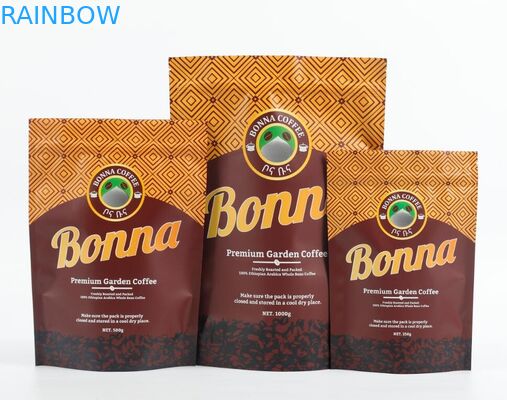 Soft Touch Stand Up Doypack کیسه اسنک کوکی بسته بندی کیسه کنفی با زیپ