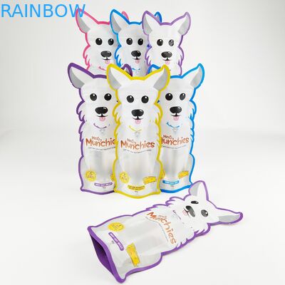 کیسه های مایلار چاپ شده سفارشی با شکل خاص کیسه نامنظم با زیپ