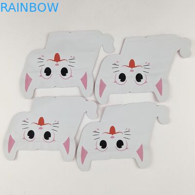 کیسه های مایلار زیپلاک پلاستیکی شکل کیسه های بسته بندی فویل نامنظم چاپ دیجیتال ضد کودک